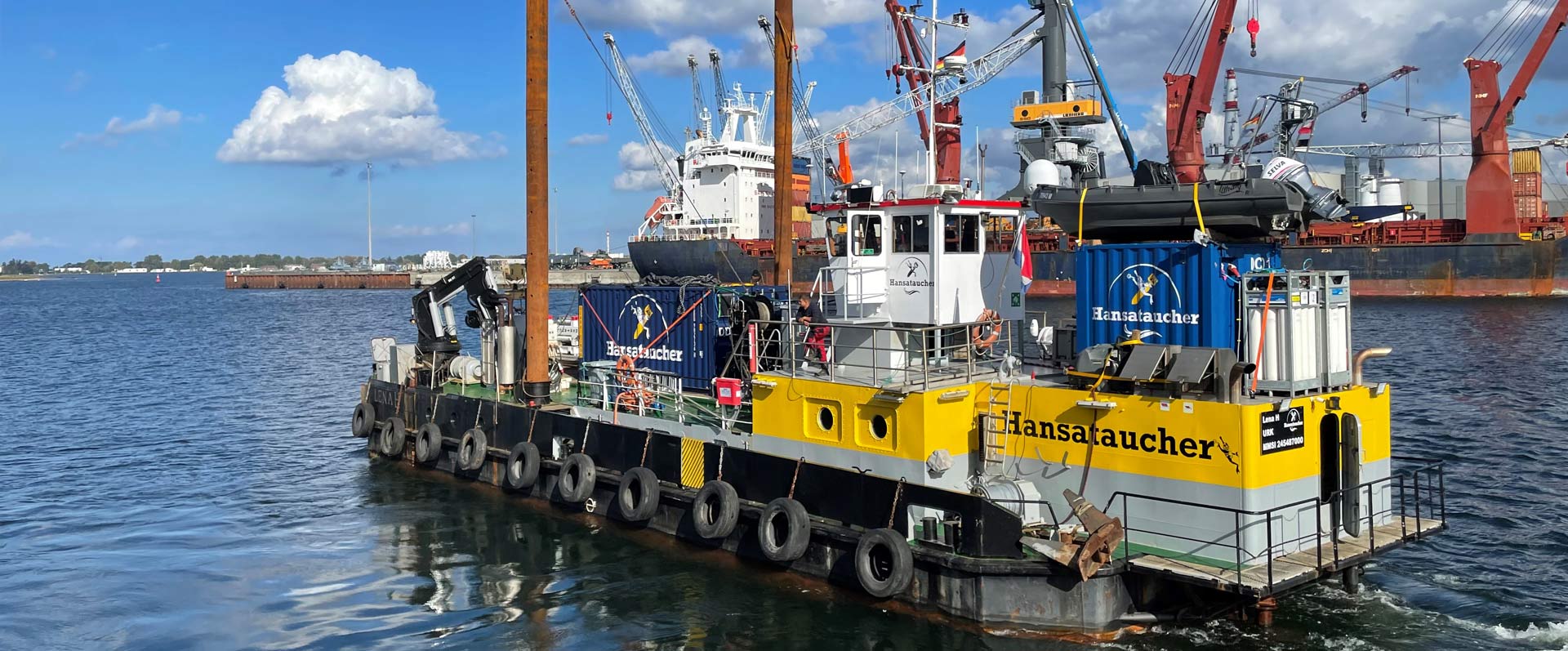 Durchführung sämtlicher  Inshore und Offshore Taucharbeiten